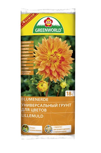 GREENWORLD Blumenerde 18 л почвогрунт для цветущих растений 20 л