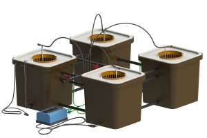 CubePot Quartet 80x80 система гидропоники / 4 растения