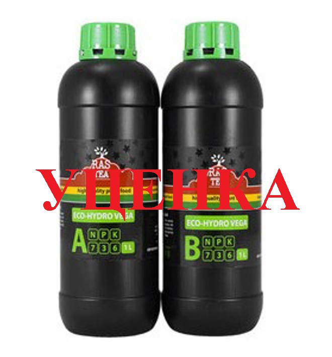 RasTea Eco-Hydro Vega A+B 1 л (уценка) RasTea Eco-Hydro Vega A+B 1 л (уценка) удобрение для гидропоники на стадию вегетации 1 л