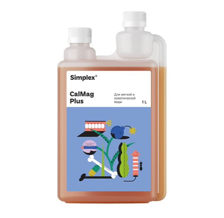 Simplex CalMag Plus 1 л добавка для воды, очищенной методом обратного осмоса 1 л