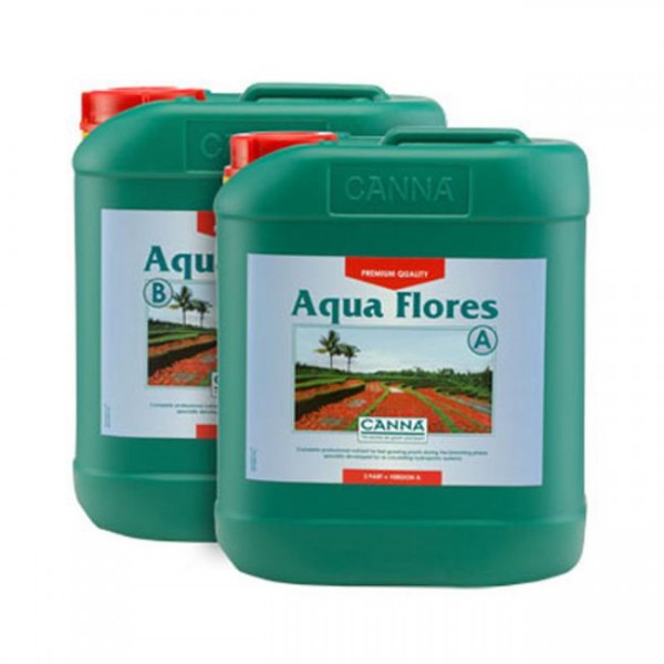 Canna Aqua Flores A+B 5 л двухкомпонентное удобрение на стадию цветения 5 л