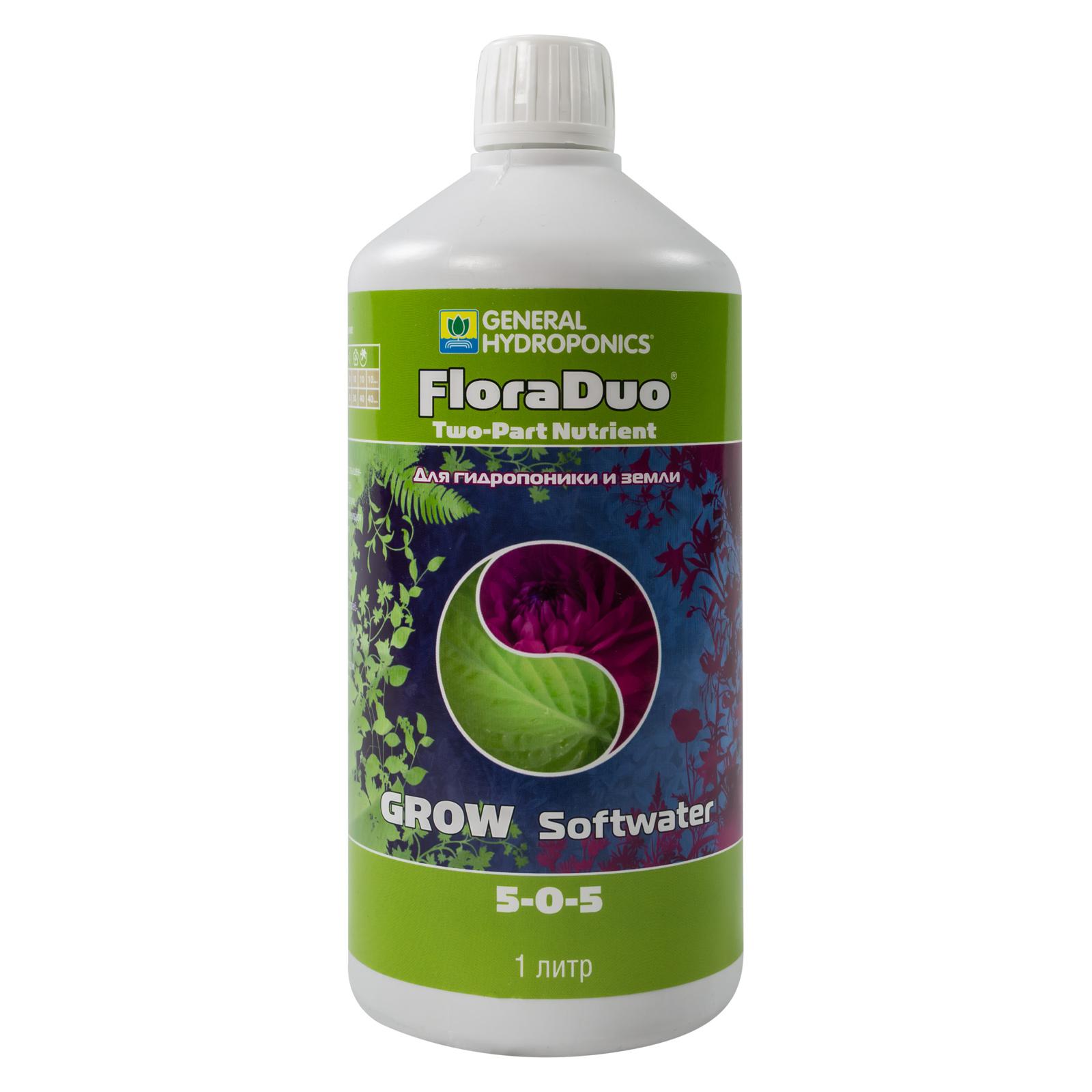 Flora Duo Gro SW 1 л удобрение на стадию роста для мягкой воды 1 л