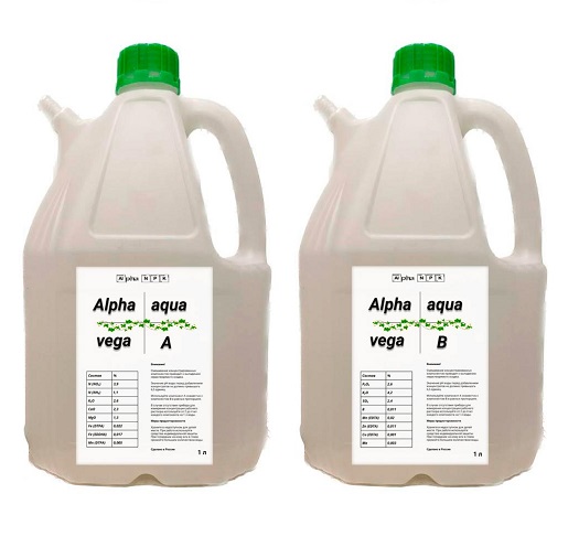 Alpha NPK Agua Vega A&B 4 л двухкомпонентное удобрение на стадию вегетации 4 л