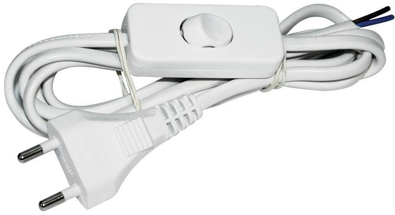Шнур с выключателем шнур опрессованный с вилкой со встроенным выключателем
